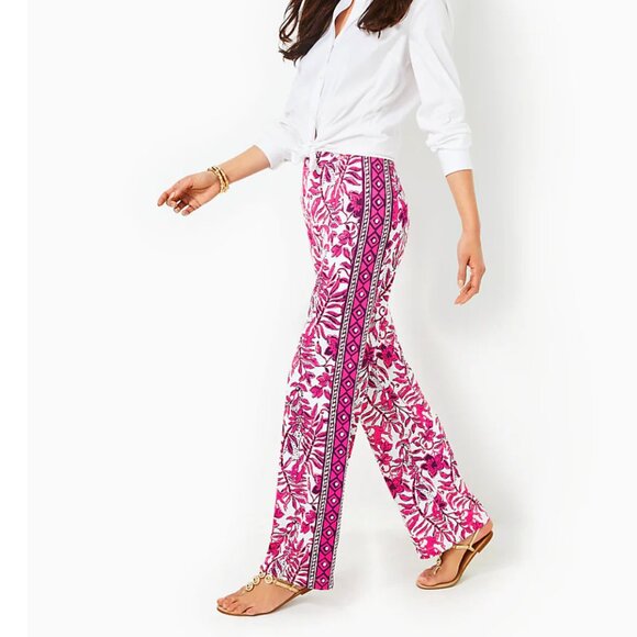Lilly Pulitzer Grenada UPF 50 + Knit Pant Lil Escape Plan ChillyLilly- XS - Picture 1 of 17